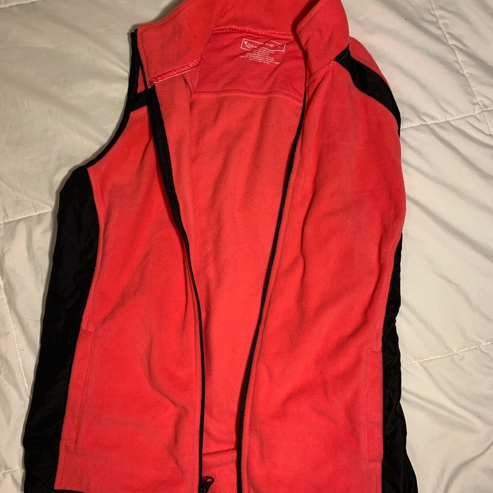 Tek Gear Pink & Black Fleece Running Vest